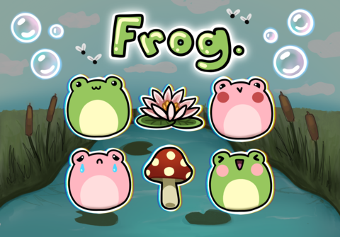 Stream Alerts new frogs bundle art